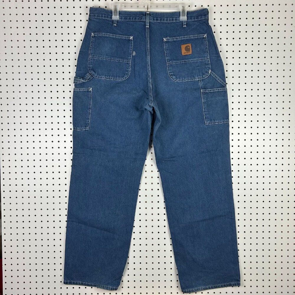 Carhartt Baggy Blue Jeans‎ 36x32 B13 DST Work Wear Vintage Dungaree 90s Loose